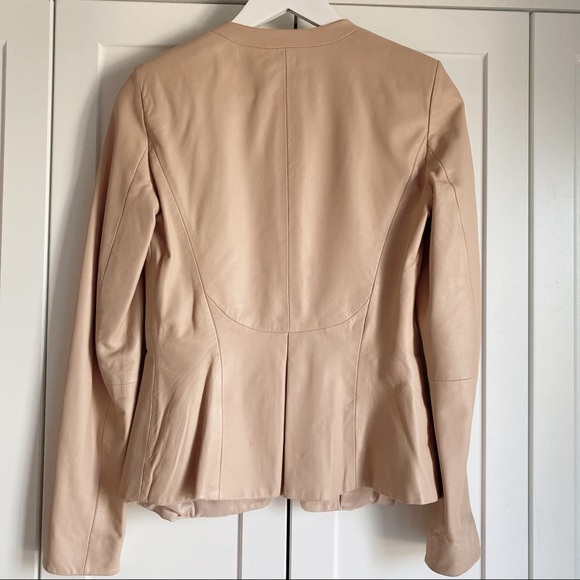 NWT Zara genuine leather peplum jacket - Picture 7 of 13